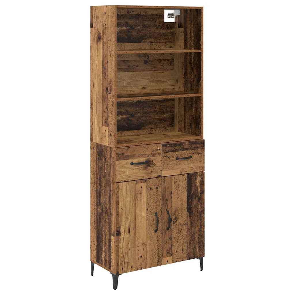 Highboard Παλιό Ξύλο 69,5 x 34 x 180 εκ. Επεξεργασμένο ξύλο - Pakobazaar