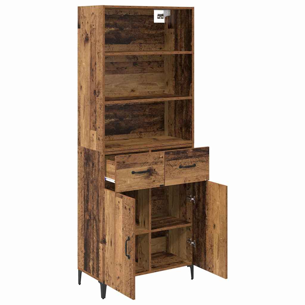 Highboard Παλιό Ξύλο 69,5 x 34 x 180 εκ. Επεξεργασμένο ξύλο - Pakobazaar
