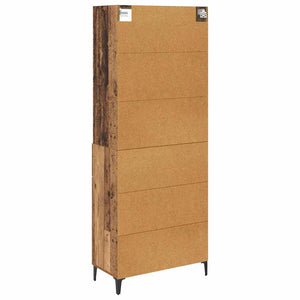 Highboard Παλιό Ξύλο 69,5 x 34 x 180 εκ. Επεξεργασμένο ξύλο - Pakobazaar