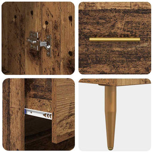 Highboard Παλιό ξύλο 69,5 x 34 x 180 εκ. Επεξεργασμένο Ξύλο