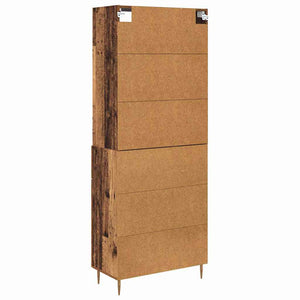 Highboard Παλιό ξύλο 69,5 x 34 x 180 εκ. Επεξεργασμένο Ξύλο