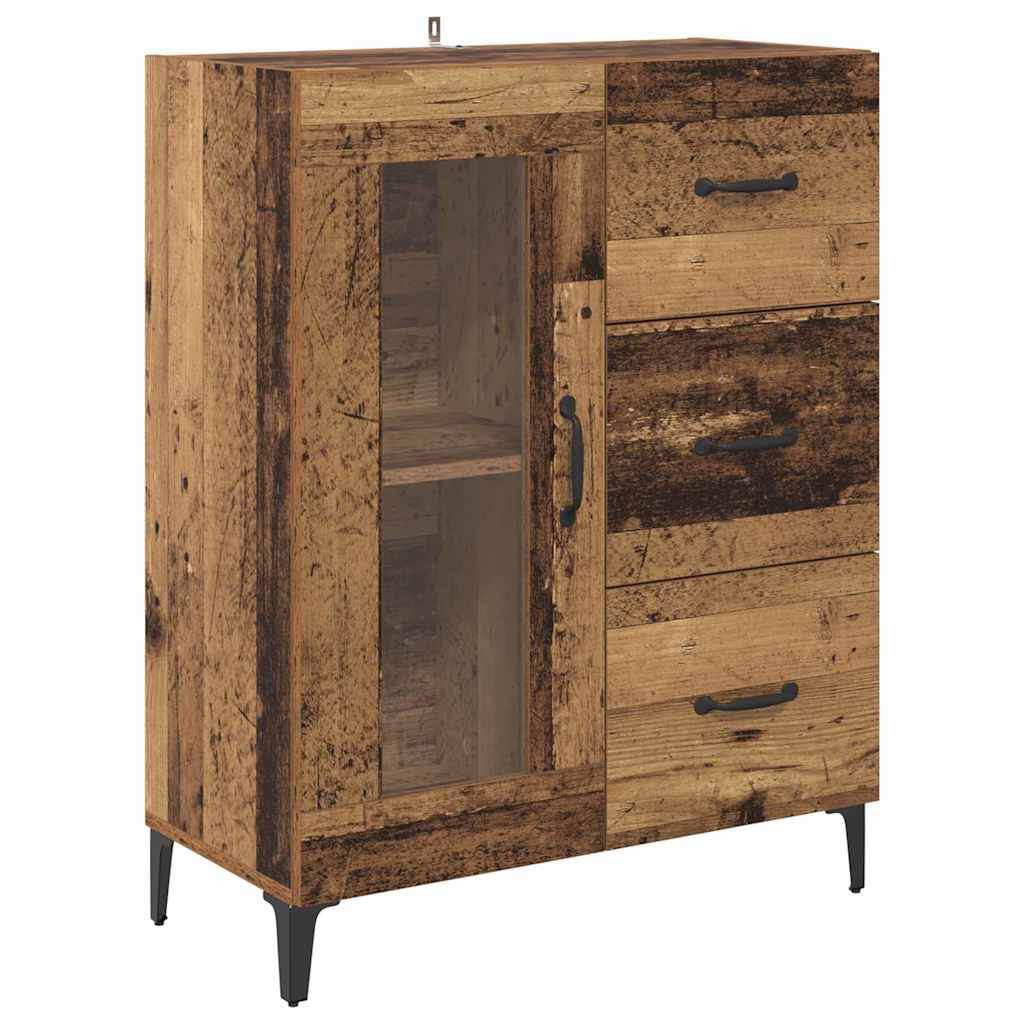 Highboard Παλιό Ξύλο 69,5 x 34 x 180 εκ. Επεξεργασμένο ξύλο
