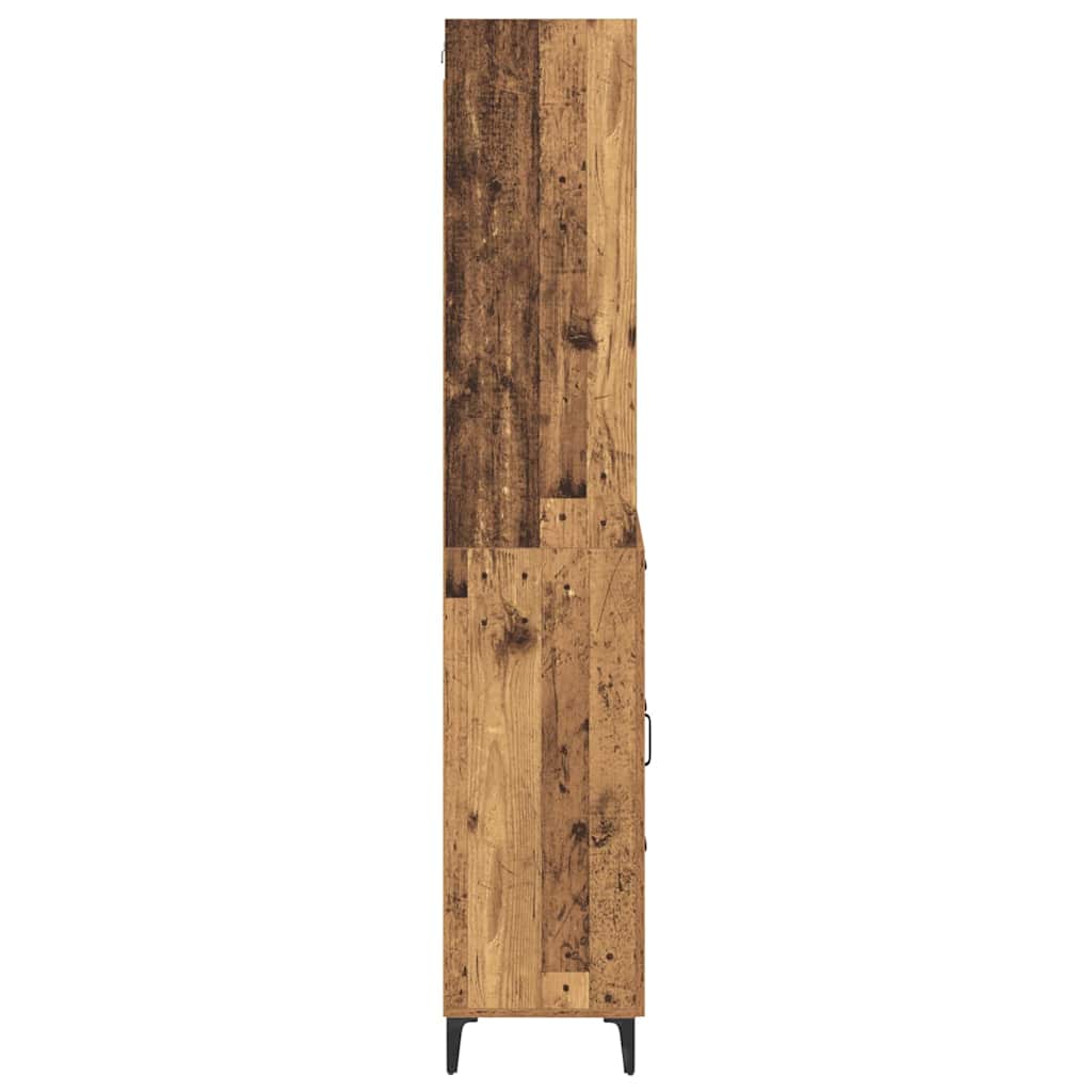 Highboard Παλιό Ξύλο 69,5 x 34 x 180 εκ. Επεξεργασμένο ξύλο