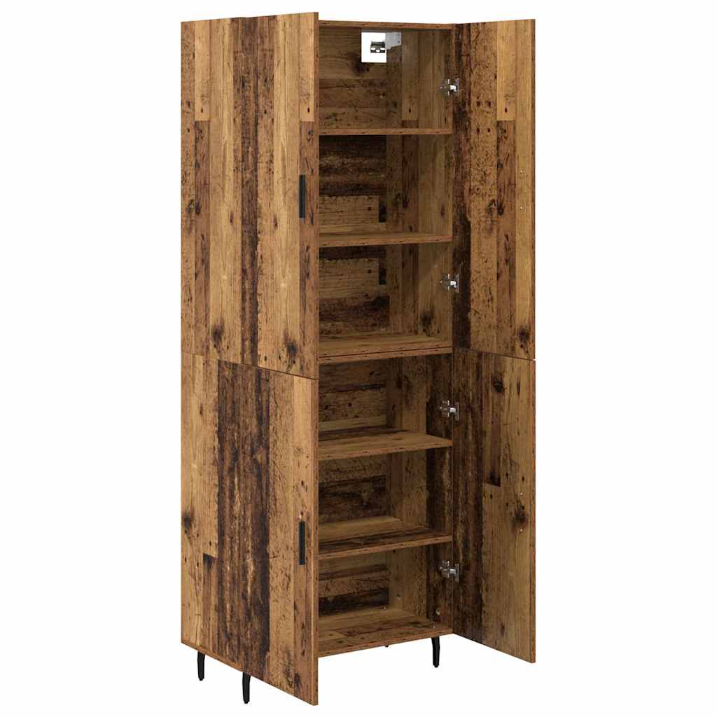 Highboard 2 pcs Παλιό Ξύλο Επεξεργασμένο ξύλο - Pakobazaar