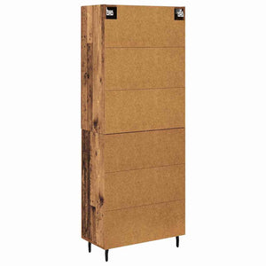 Highboard 2 pcs Παλιό Ξύλο Επεξεργασμένο ξύλο - Pakobazaar