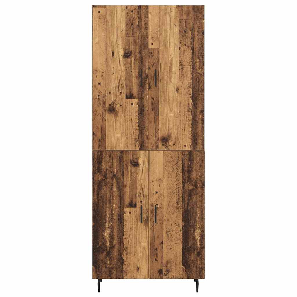 Highboard 2 pcs Παλιό Ξύλο Επεξεργασμένο ξύλο - Pakobazaar