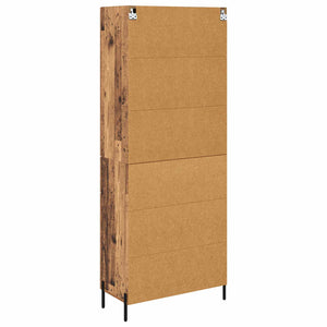 Highboard Παλιό Ξύλο 69,5 x 34 x 180 εκ. Επεξεργασμένο Ξύλο