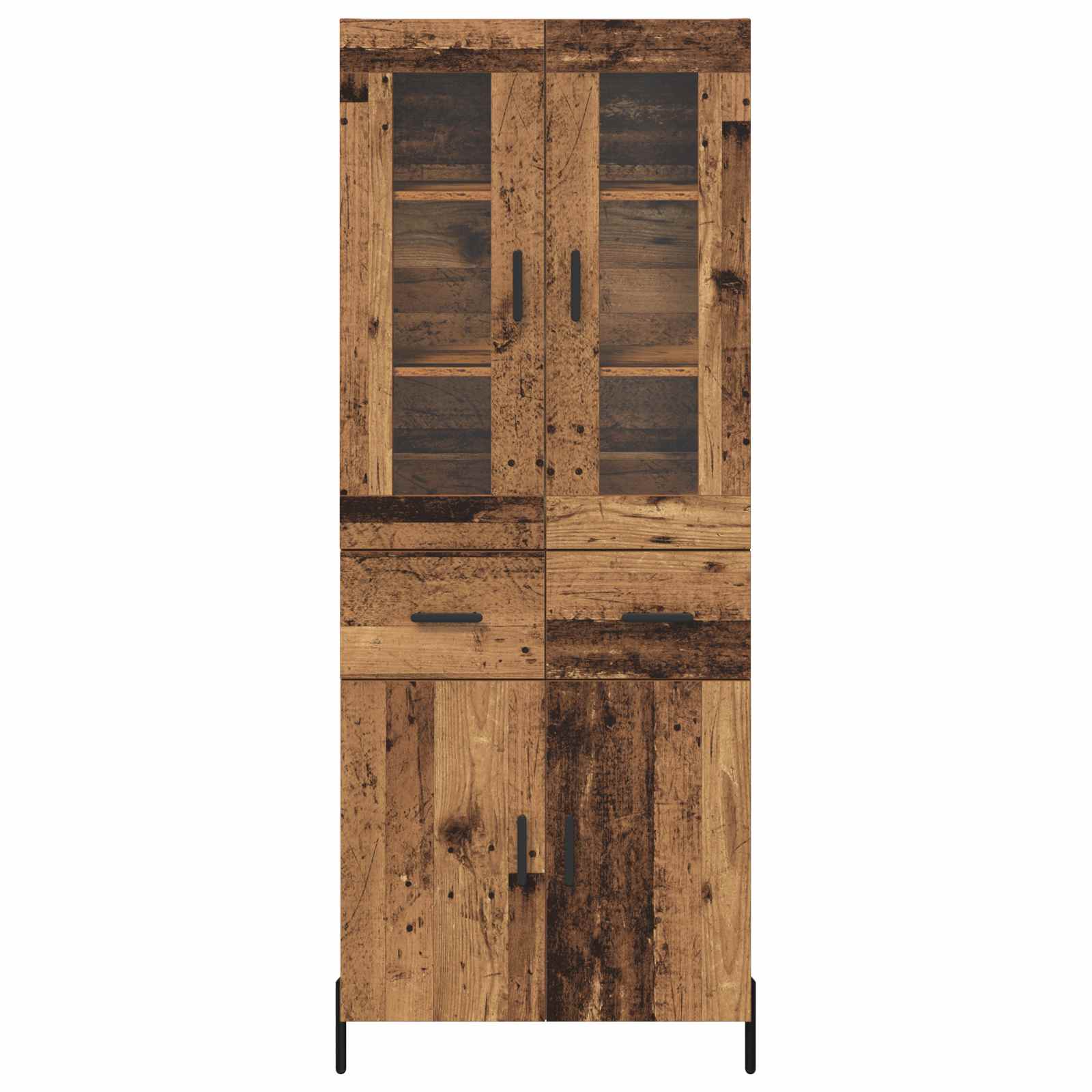 Highboard Παλιό Ξύλο 69,5 x 34 x 180 εκ. Επεξεργασμένο ξύλο