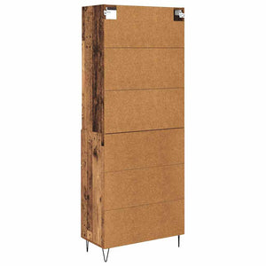 Highboard 2 τμχ. Παλιό ξύλο 69,5 x 34 x 180 εκ.
