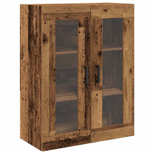 Highboard 2 pcs Παλιό ξύλο Επεξεργασμένο ξύλο - Pakobazaar