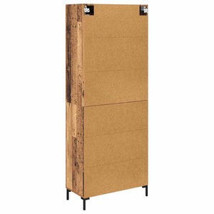 Highboard 2 pcs Παλιό ξύλο Επεξεργασμένο ξύλο - Pakobazaar