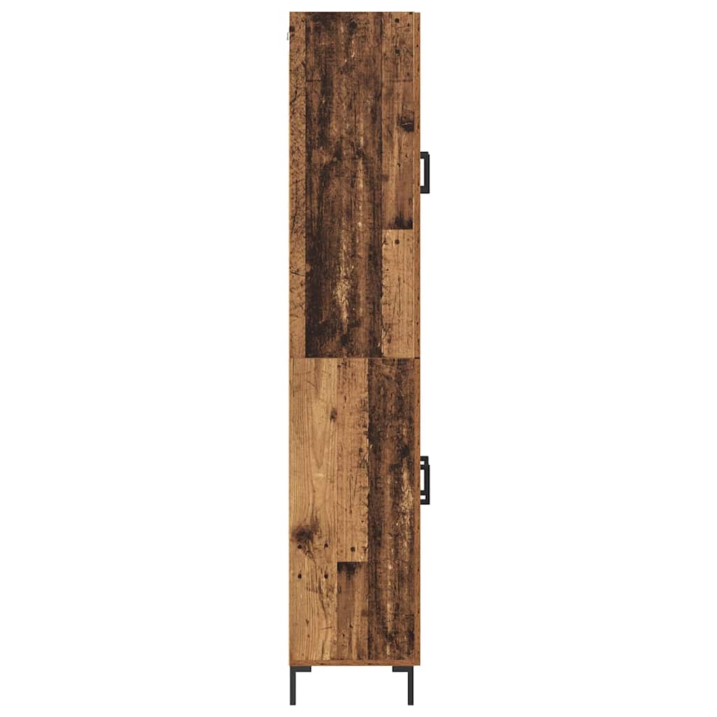 Highboard 2 pcs Παλιό ξύλο Επεξεργασμένο ξύλο - Pakobazaar