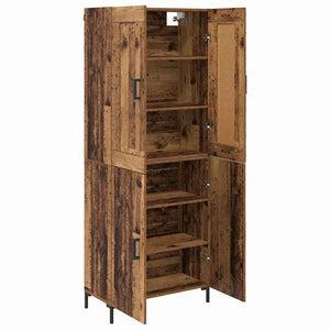 Highboard 2 pcs Παλιό Ξύλο Επεξεργασμένο ξύλο - Pakobazaar