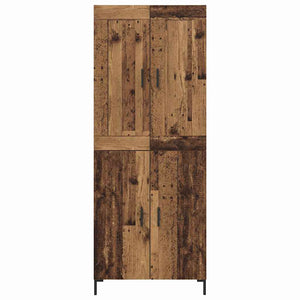 Highboard 2 pcs Παλιό Ξύλο Επεξεργασμένο ξύλο - Pakobazaar