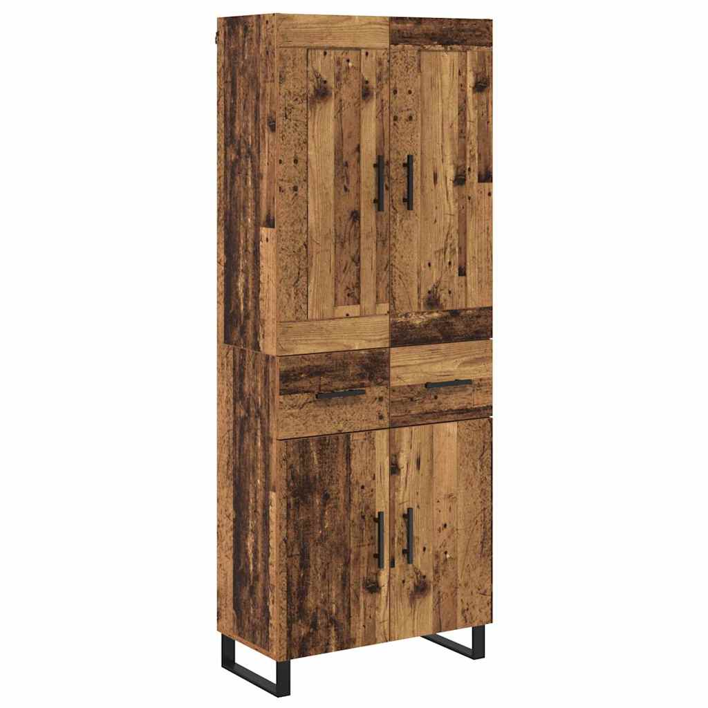 Highboard Παλιό ξύλο 69,5 x 34 x 180 εκ. Επεξεργασμένο ξύλο
