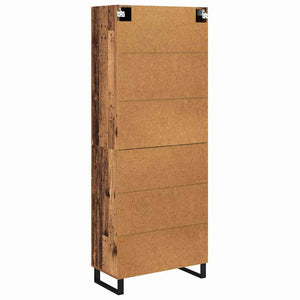 Highboard 2 τμχ. Παλιό ξύλο 69,5 x 34 x 180 εκ.