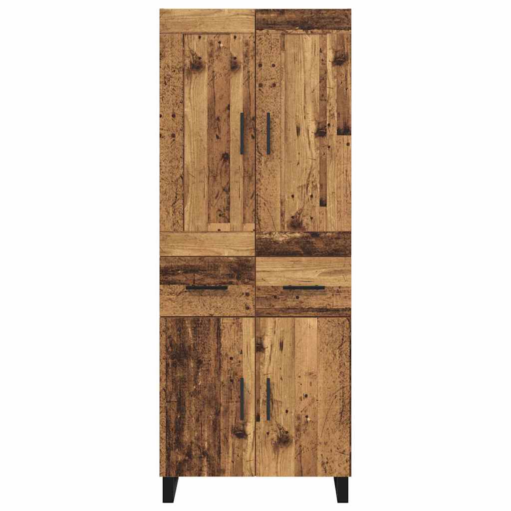 Highboard Παλιό ξύλο 69,5 x 34 x 180 εκ. Επεξεργασμένο ξύλο