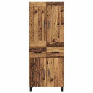 Highboard 2 τμχ. Παλιό ξύλο 69,5 x 34 x 180 εκ.