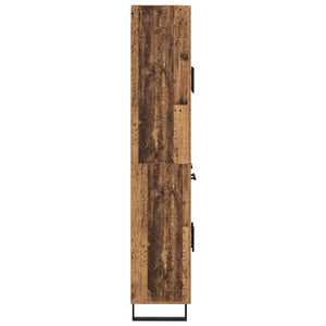 Highboard 2 τμχ. Παλιό ξύλο 69,5 x 34 x 180 εκ.
