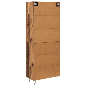 Highboard 2 pcs Παλιό ξύλο Επεξεργασμένο ξύλο - Pakobazaar