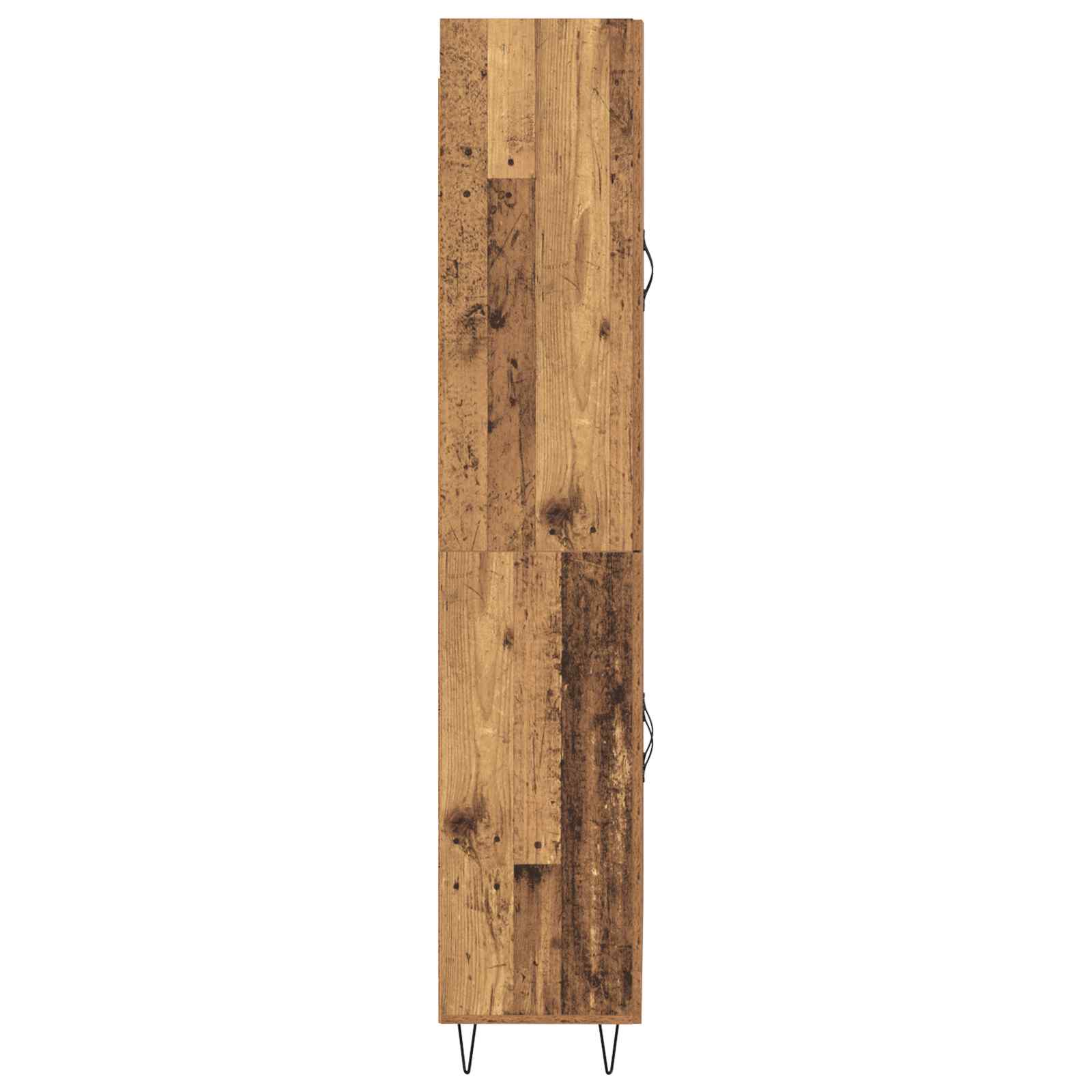 Highboard 2 pcs Παλιό ξύλο Επεξεργασμένο ξύλο - Pakobazaar