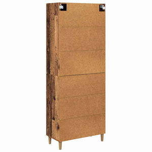 Highboard Παλιό Ξύλο 69,5 x 34 x 180 εκ. Επεξεργασμένο Ξύλο
