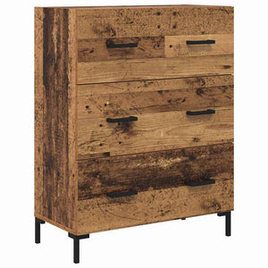 Highboard 2 τμχ. Παλιό Ξύλο 69,5 x 34 x 180 εκ.