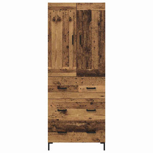 Highboard 2 τμχ. Παλιό Ξύλο 69,5 x 34 x 180 εκ.