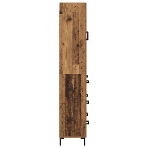Highboard 2 τμχ. Παλιό Ξύλο 69,5 x 34 x 180 εκ.