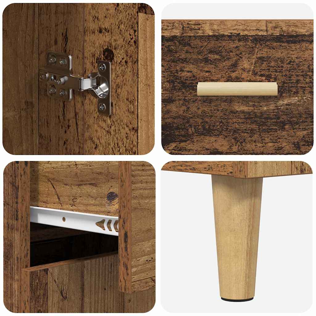 Highboard Παλιό Ξύλο 69,5 x 34 x 180 εκ. Επεξεργασμένο ξύλο