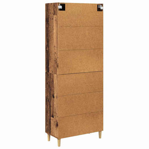 Highboard Παλιό Ξύλο 69,5 x 34 x 180 εκ. Επεξεργασμένο Ξύλο