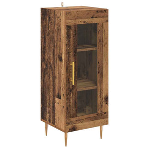 Highboard 2 τμχ. Παλιό Ξύλο 34,5 x 34 x 180 εκ.