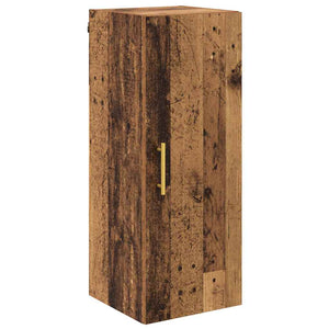 Highboard 2 τμχ. Παλιό Ξύλο 34,5 x 34 x 180 εκ.