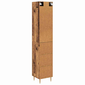 Highboard 2 τμχ. Παλιό Ξύλο 34,5 x 34 x 180 εκ.