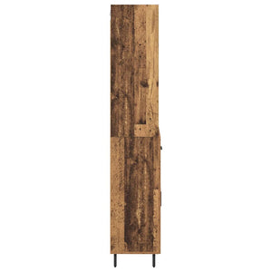 Highboard 2 τμχ. Παλιό Ξύλο 69,5 x 32,5 x 180 εκ