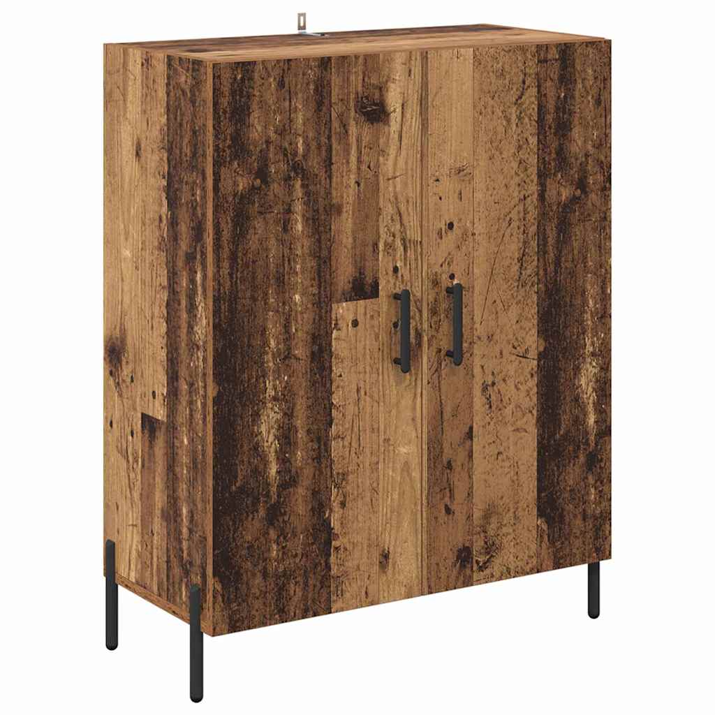 Highboard 2 pcs Παλιό Ξύλο Επεξεργασμένο ξύλο - Pakobazaar