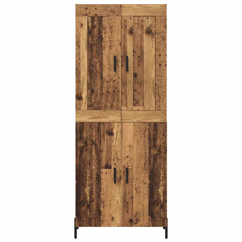 Highboard 2 pcs Παλιό Ξύλο Επεξεργασμένο ξύλο - Pakobazaar