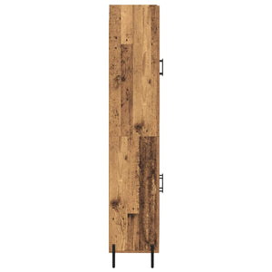 Highboard 2 pcs Παλιό Ξύλο Επεξεργασμένο ξύλο - Pakobazaar