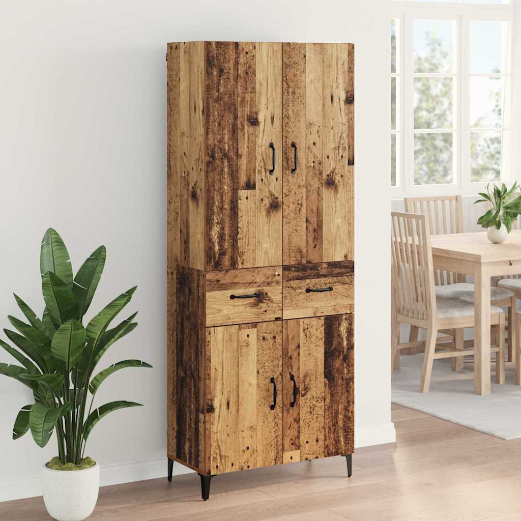 Highboard Παλιό Ξύλο 69,5 x 34 x 180 εκ. Επεξεργασμένο ξύλο - Pakobazaar