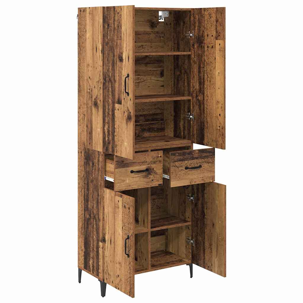 Highboard Παλιό Ξύλο 69,5 x 34 x 180 εκ. Επεξεργασμένο ξύλο - Pakobazaar
