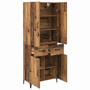 Highboard Παλιό Ξύλο 69,5 x 34 x 180 εκ. Επεξεργασμένο ξύλο - Pakobazaar