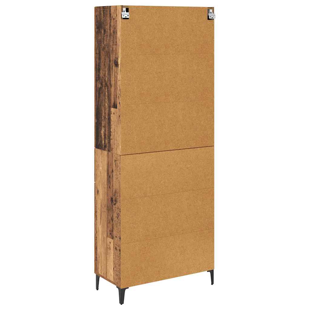 Highboard Παλιό Ξύλο 69,5 x 34 x 180 εκ. Επεξεργασμένο ξύλο - Pakobazaar