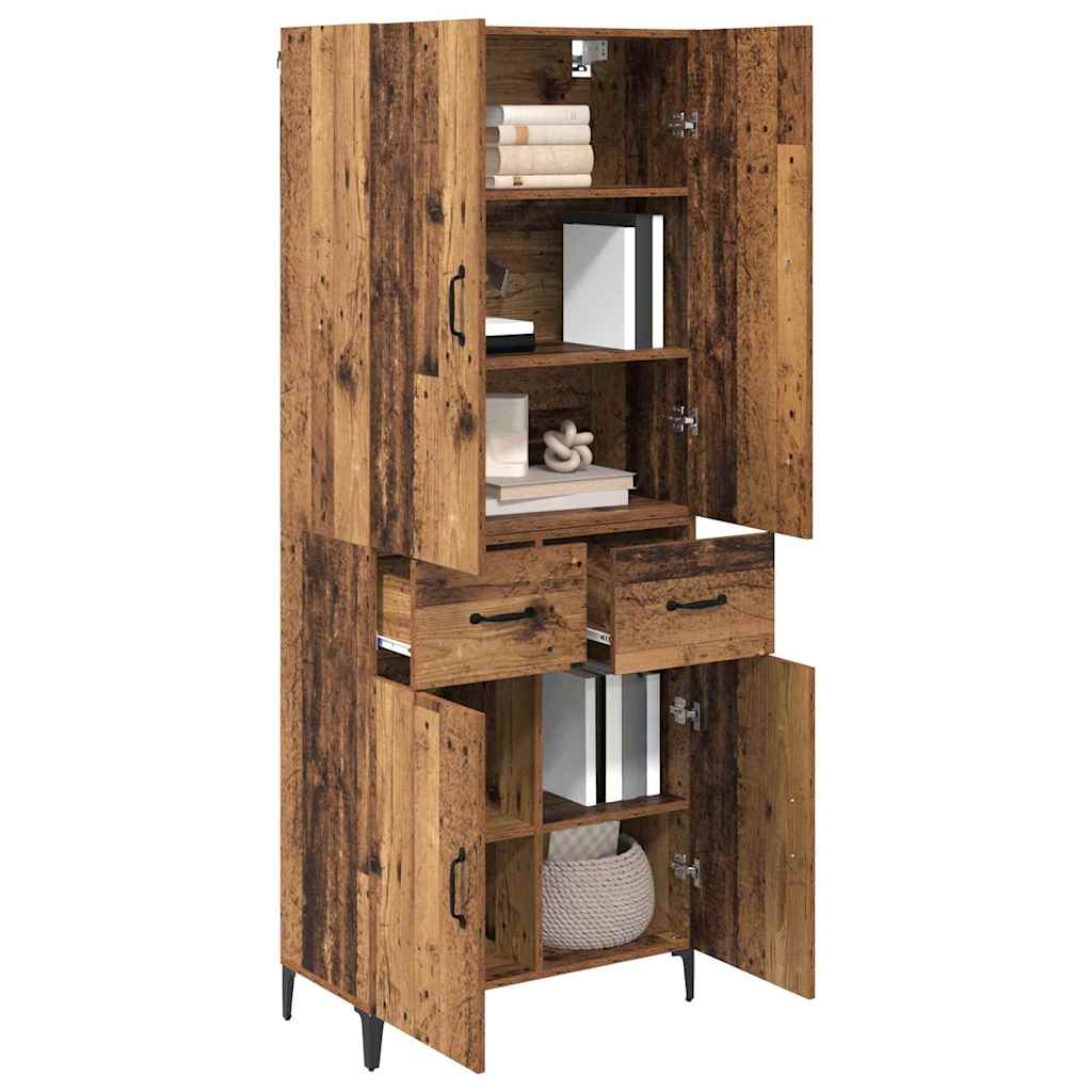 Highboard Παλιό Ξύλο 69,5 x 34 x 180 εκ. Επεξεργασμένο ξύλο - Pakobazaar