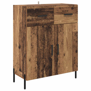 Highboard 2 τμχ. Παλιό Ξύλο 69,5 x 34 x 180 εκ.