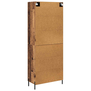 Highboard 2 τμχ. Παλιό Ξύλο 69,5 x 34 x 180 εκ.