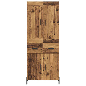 Highboard 2 τμχ. Παλιό Ξύλο 69,5 x 34 x 180 εκ.