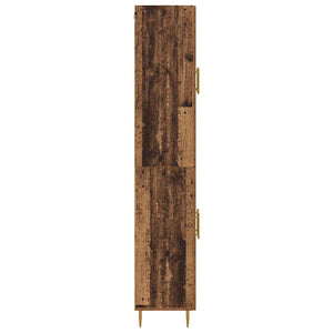 Highboard Παλιό Ξύλο 69,5 x 34 x 180 εκ. Επεξεργασμένο Ξύλο