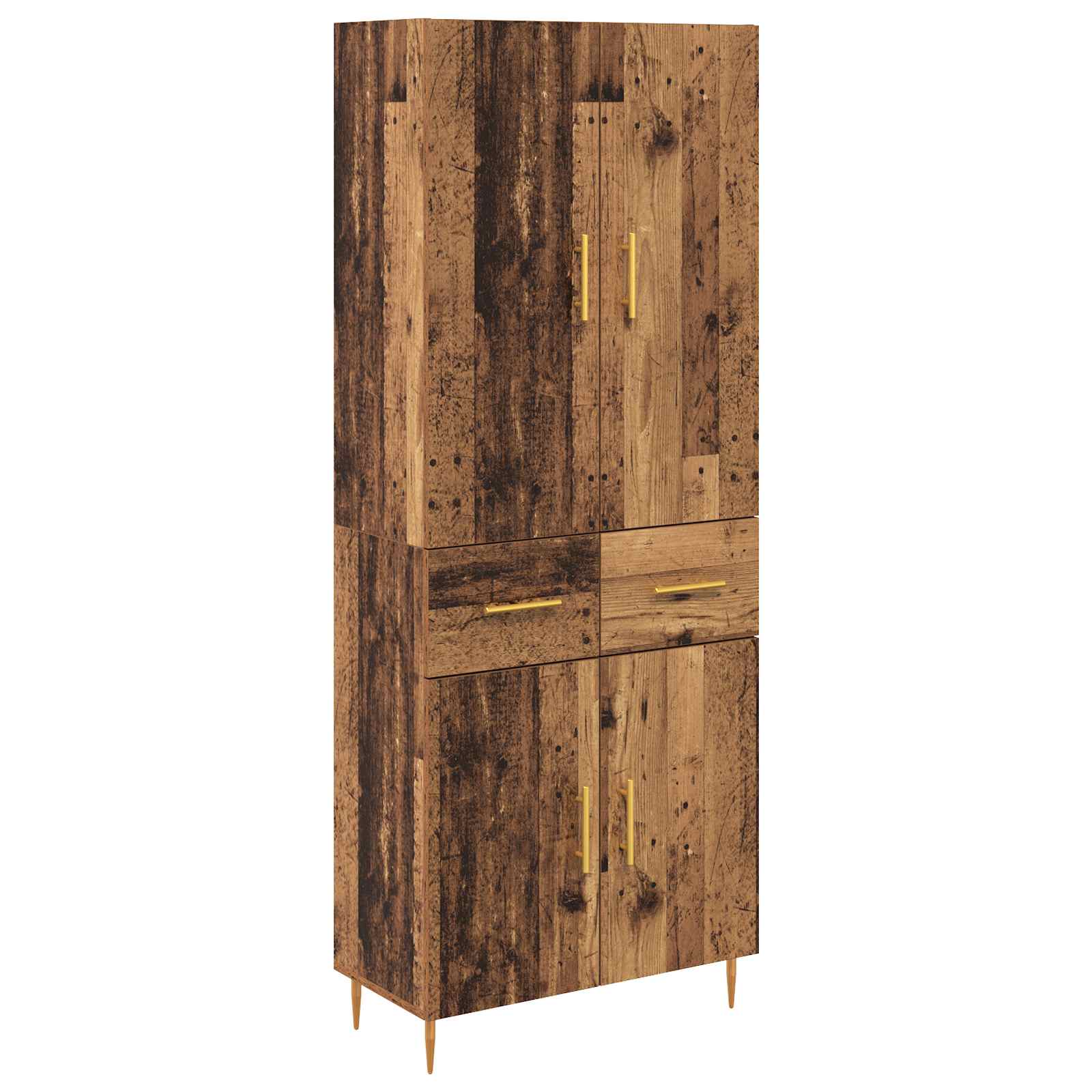 Highboard Παλιό Ξύλο 69,5 x 34 x 180 εκ. Επεξεργασμένο ξύλο