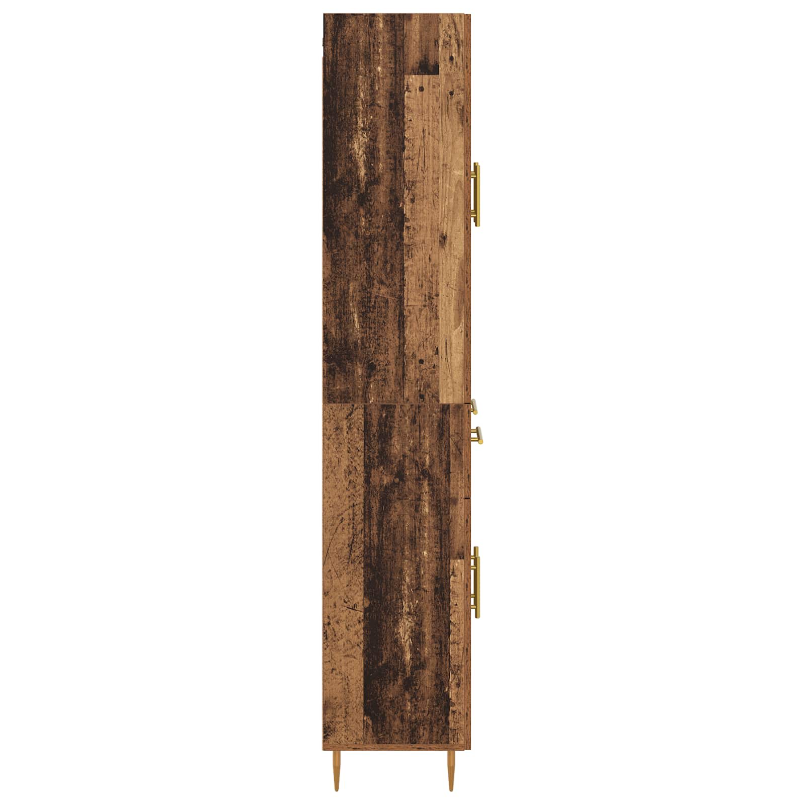 Highboard Παλιό Ξύλο 69,5 x 34 x 180 εκ. Επεξεργασμένο ξύλο