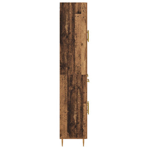 Highboard Παλιό Ξύλο 69,5 x 34 x 180 εκ. Επεξεργασμένο Ξύλο